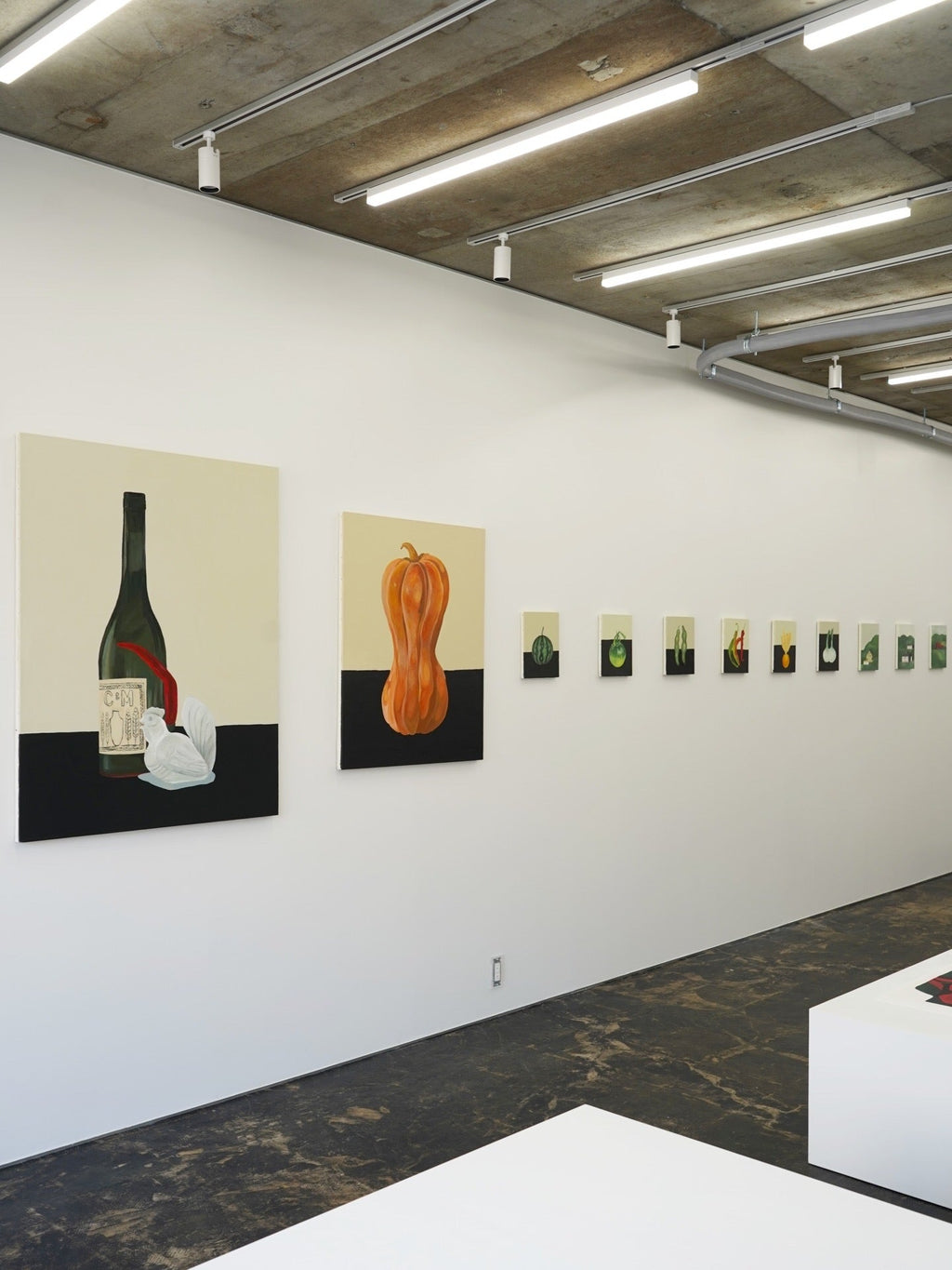 手描き 絵１２４センチ✕６４センチ Lee Izumida Solo exhibition 